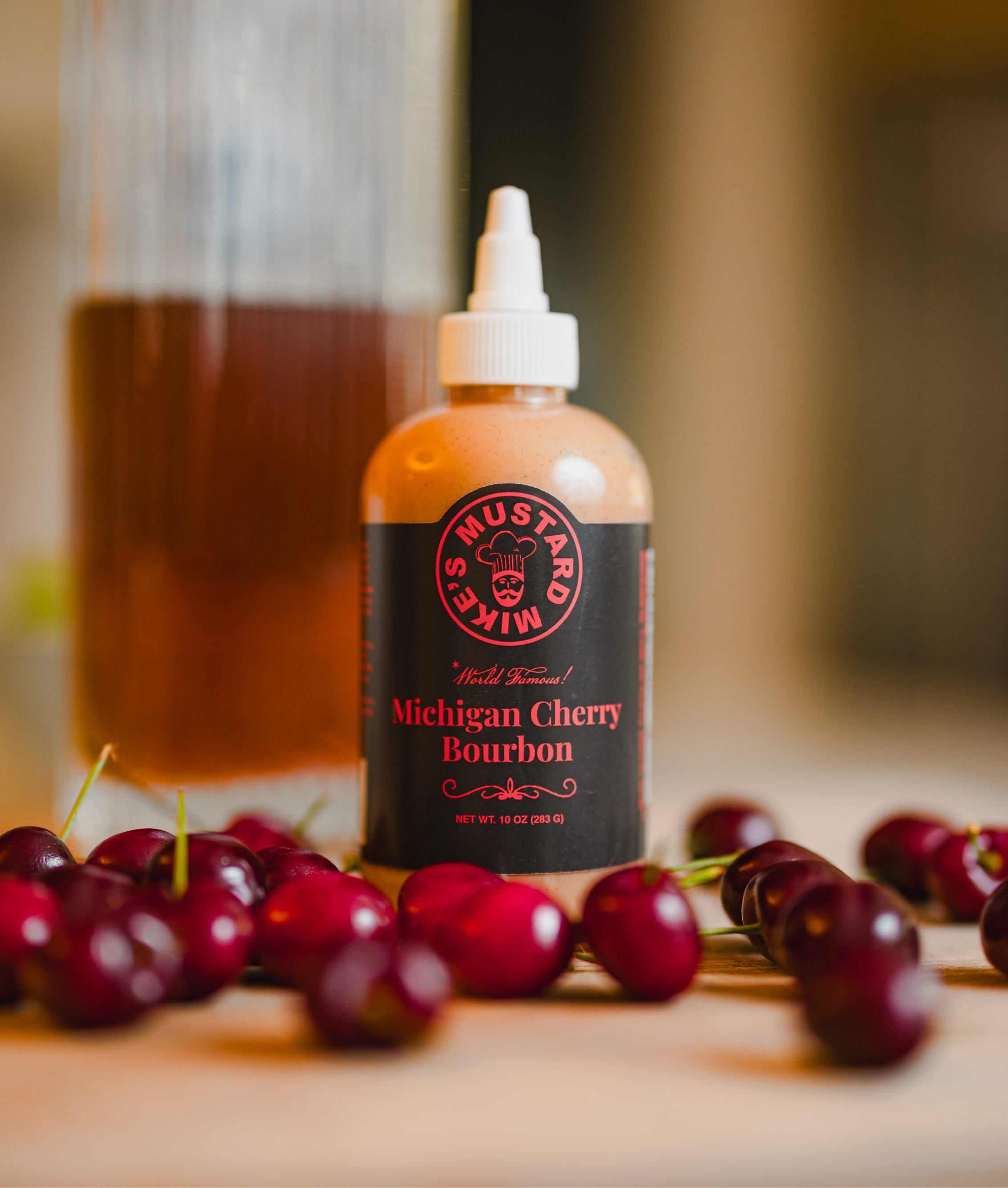 Michigan Cherry Bourbon Mustard – Mustard Mikes